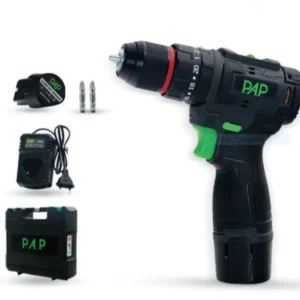دریل شارژی پی ای پی مدل BID-1215 براشلس ۱۲ ولت با ۲ باتری